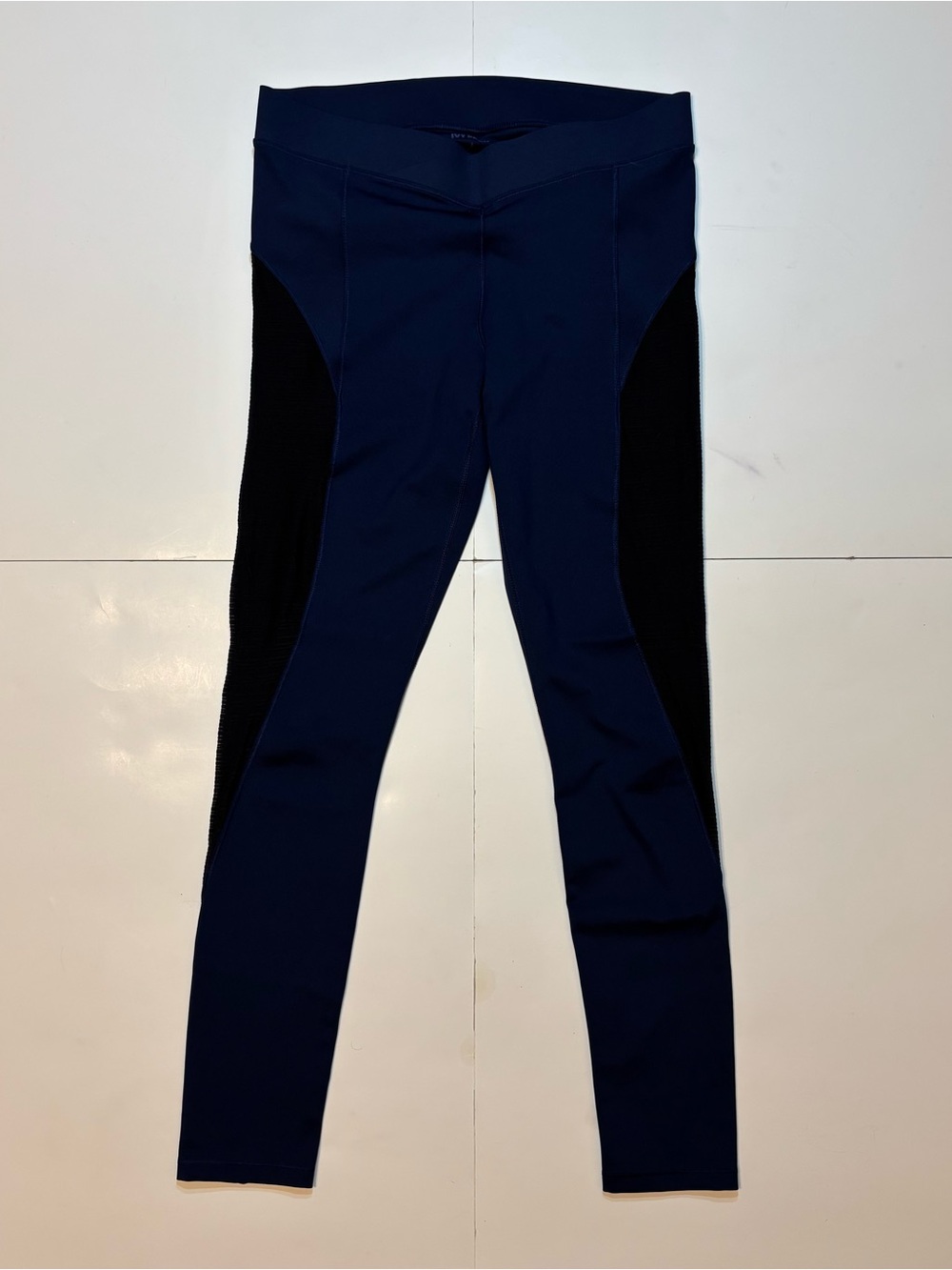 IVY PARK Navy and Black High-Rise Leggings
